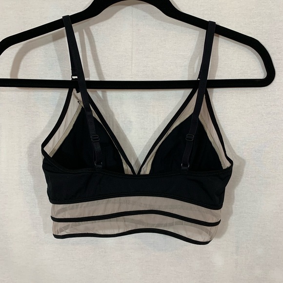 Lily of France Black and Cream Bralette Size Med - Picture 2 of 4